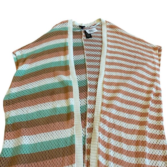 Torrid Sleeveless Stripe Sweater Duster Vest Long Length Size 3X 4X Women's NWT - Picture 6 of 12